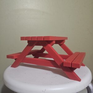 Mini Picnic Table Squirrel Feeder – 3D Printed Backyard Snack Station